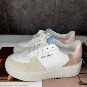 Axel Arigato Women's White, Blue, and Pink Sneakers